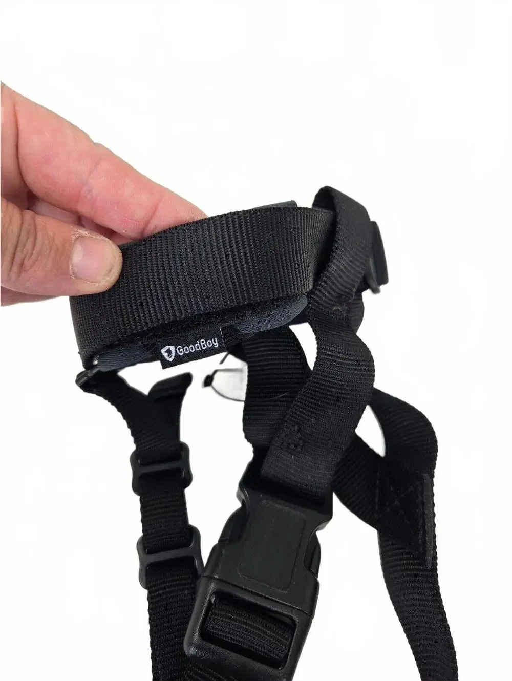 GoodBoy black dog harness